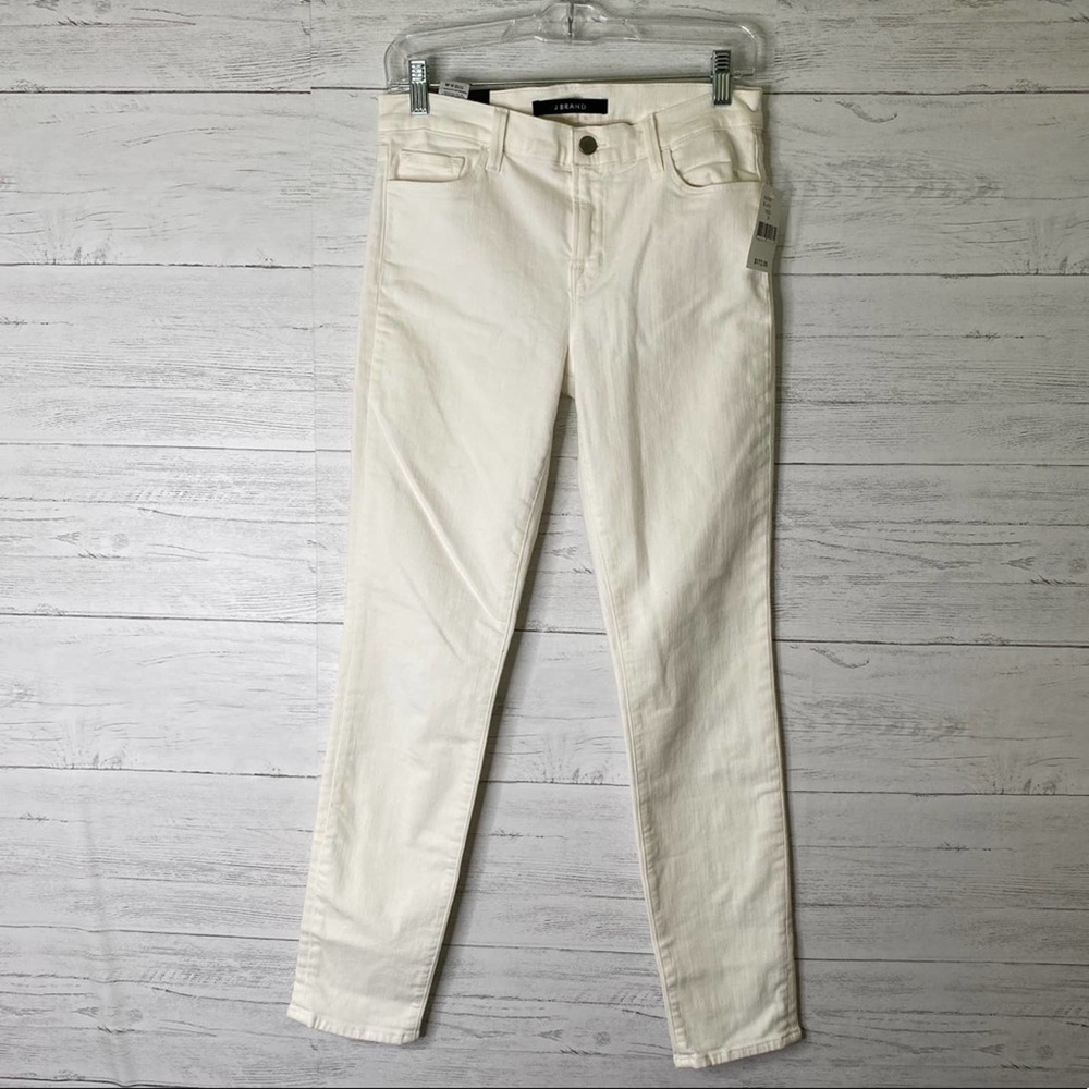 J Brand NWT mid rise white skinny jeans
